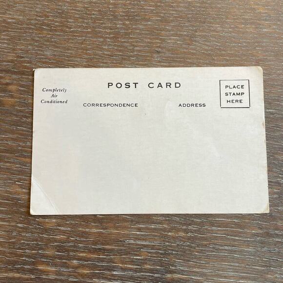 The Worth Hotel Fort Worth Texas Vintage Post Card / Greeting Card - Picture 2 of 2